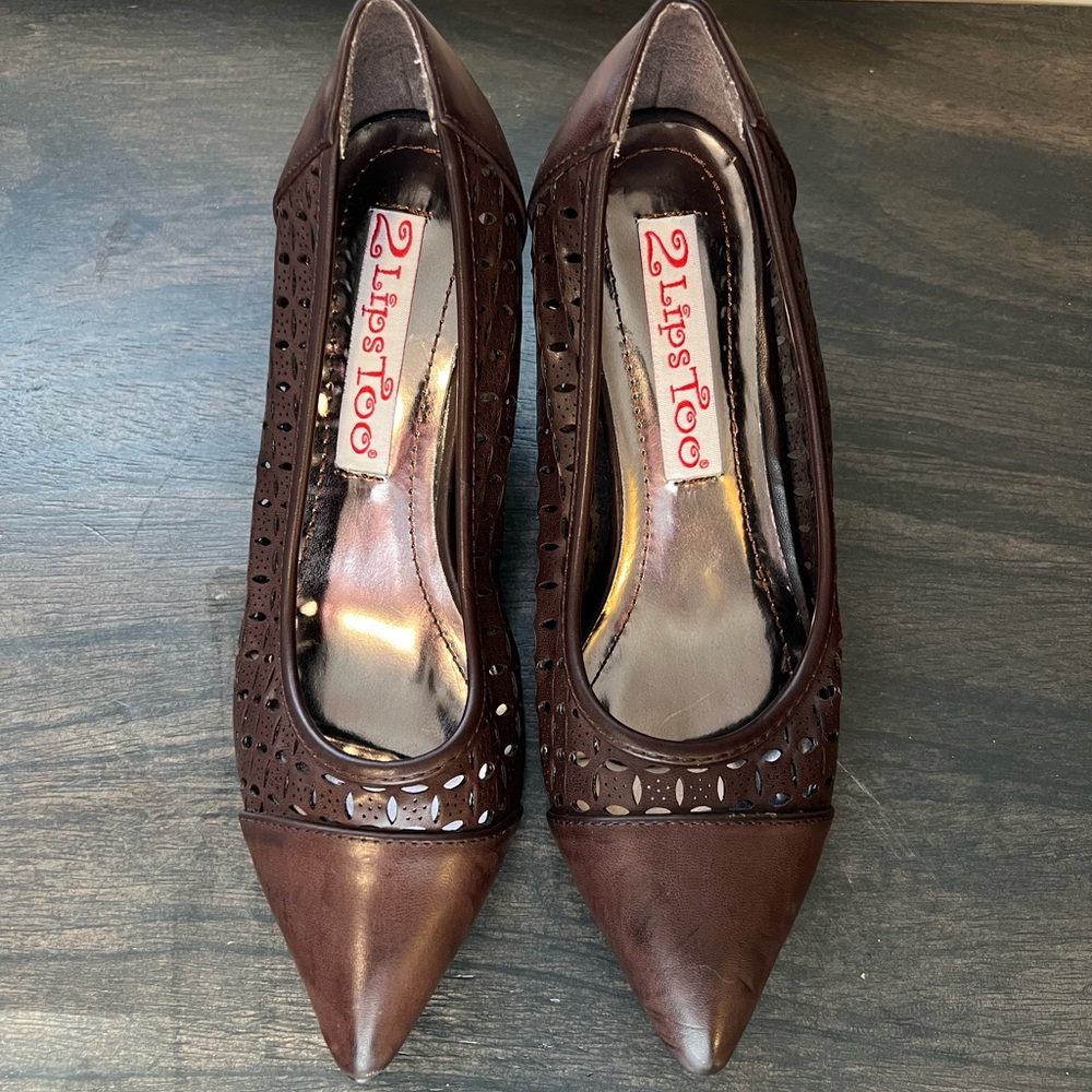 2 Lips Too Women's Brown Heels